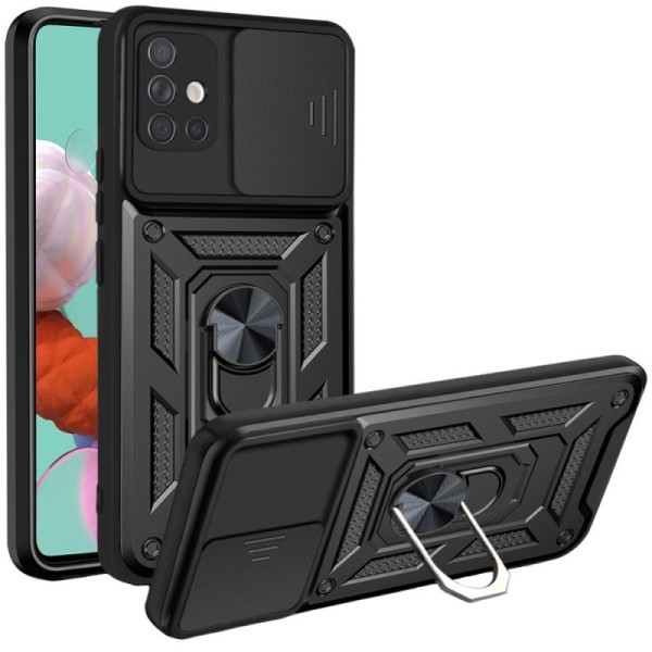 „Kickstand“ Tugevdatud turvalisus kaaned - must (Galaxy A51)