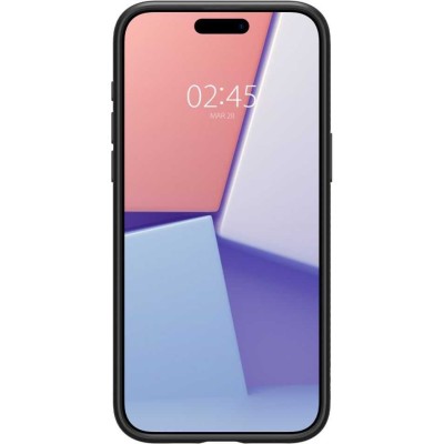 „Spigen“ Liquid Air Apple iPhone 15 Pro Max juodas kieto silikono dėklas | Priedai.lt