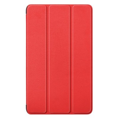 Samsung Galaxy Tab A11 / A9 atverčiamas raudonas odinis dėklas (sulankstomas) | Priedai.lt