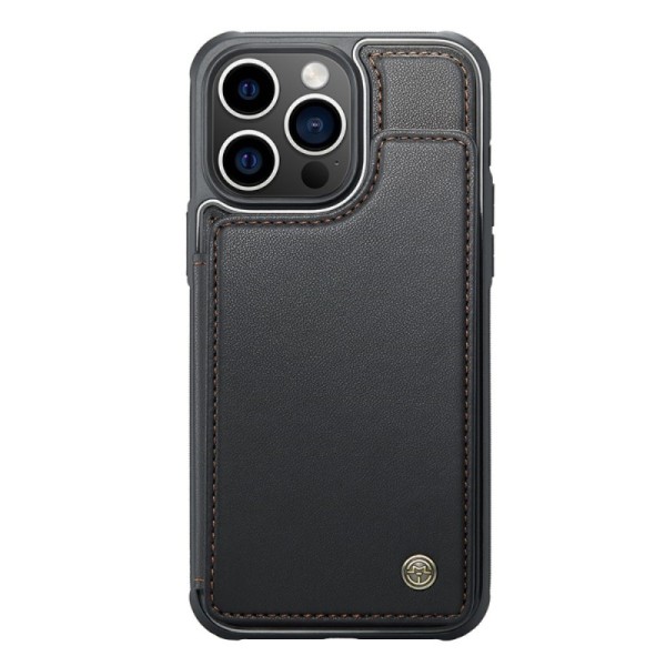 „CaseMe“ Wallet kaaned - must (iPhone 15 Pro)