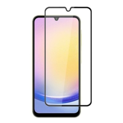 Samsung Galaxy A25 (SM-A256) „Mocolo“ 9H 2.5D Tempered Glass sustiprintos apsaugos juodas pilnai dengiantis apsauginis ekrano st