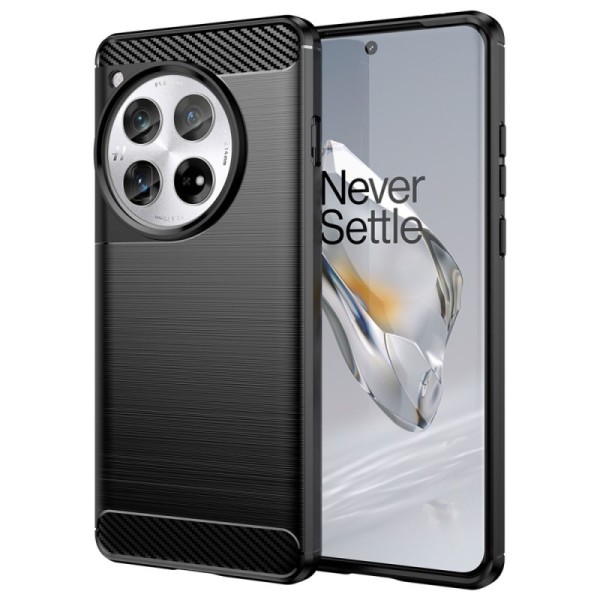 „Carbon“ Kõva silikoon (TPU) kaaned - must (OnePlus 12)