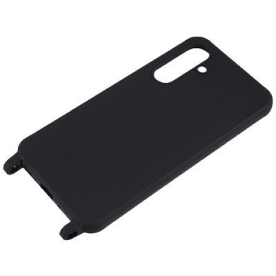 Samsung Galaxy S24 (SM-S921) Strap kieto silikono TPU juodas dėklas - nugarėlė | Priedai.lt