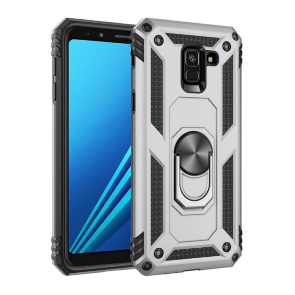 „Kickstand“ Tugevdatud turvalisus kaaned - hõbedane (Galaxy A8 2018)