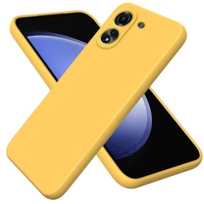 Xiaomi Redmi 13C (Poco C65) Shell kieto silikono (TPU) dėklas geltonas - nugarėlė | Priedai.lt