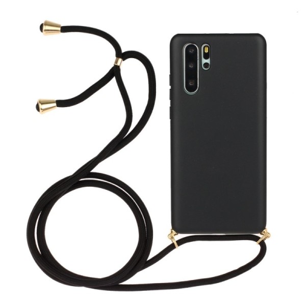 „Strap“ Kõva silikoon (TPU) kaaned - must (P30 Pro)