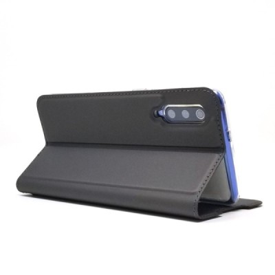 „Dux Ducis“ Skin serijos Xiaomi Mi 9 (Mi 9 Explorer) pilkas odinis atverčiamas dėklas | Priedai.lt