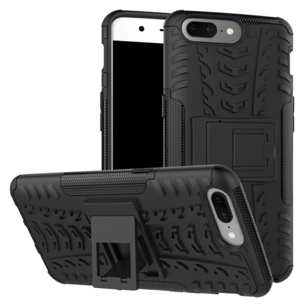 „Kickstand“ Tugevdatud turvalisus kaaned - must (OnePlus 5)