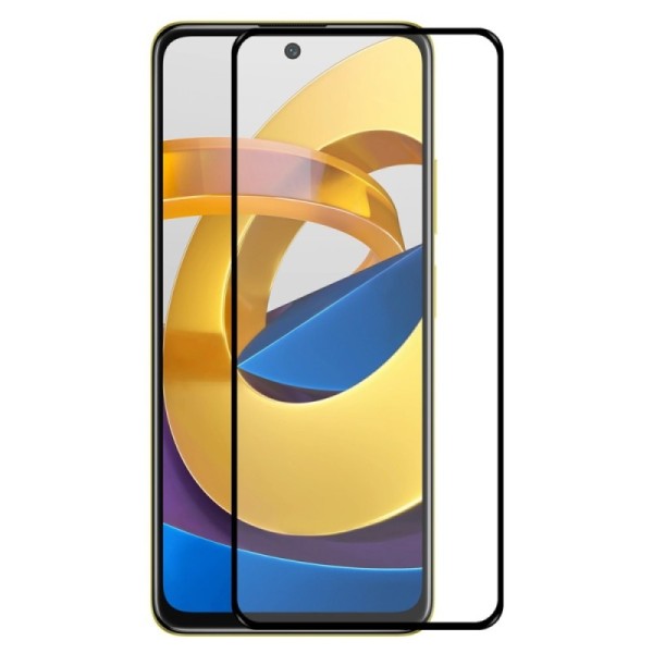 „Hat-Prince“ Tempered Glass kaitsev ekraaniklaas 0.26 mm - must (Poco M4 Pro 5G / Redmi Note 11 5G)