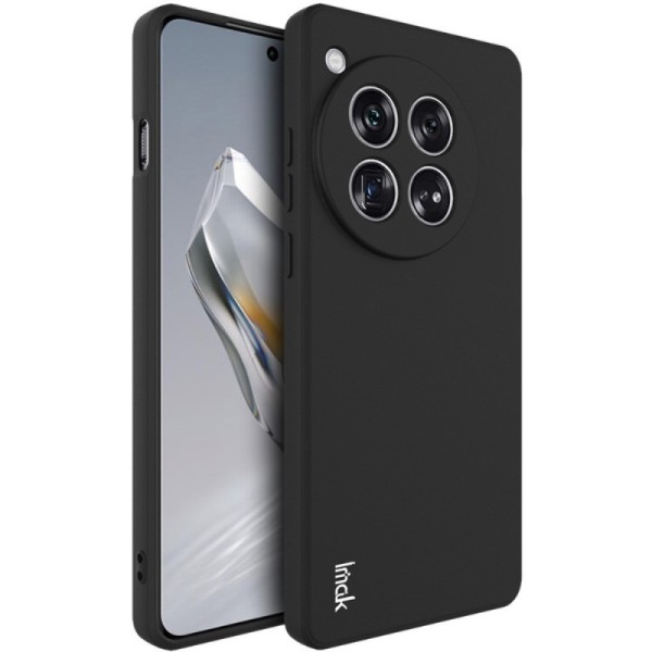 „Imak“ Kõva silikoon (TPU) kaaned - must (OnePlus 12)
