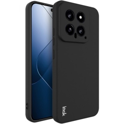 Xiaomi 14 „Imak“ kieto silikono TPU juodas dėklas - nugarėlė | Priedai.lt