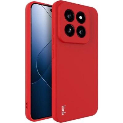 Xiaomi 14 Pro „Imak“ kieto silikono TPU raudonas dėklas - nugarėlė | Priedai.lt