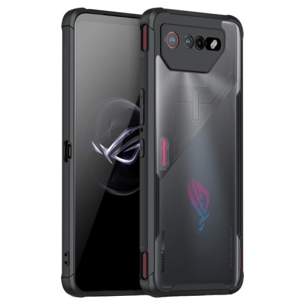 „Armor“ kaaned - läbipaistev / must (Rog Phone 6 5G / Rog Phone 7)