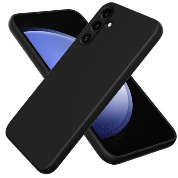 „Shell“ Kõva silikoon (TPU) kaaned - must (Galaxy A55)