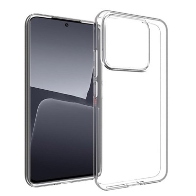 Xiaomi 14 kieto silikono TPU skaidrus dėklas - nugarėlė | Priedai.lt