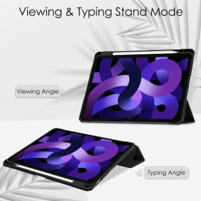 „Deluxe“ tahke kaaned - must (iPad Air 11 2026 / iPad Air 11 2025 / iPad Air 11 2024)