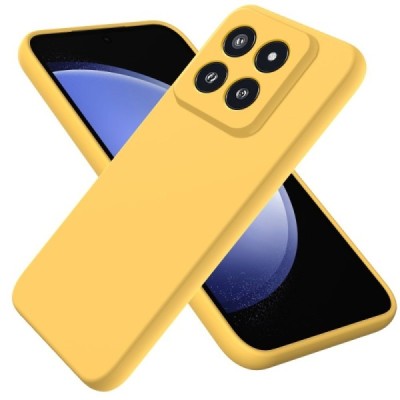 Xiaomi 14 Pro Shell kieto silikono (TPU) dėklas geltonas - nugarėlė | Priedai.lt