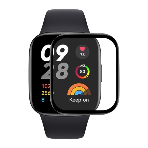 „Enkay“ Tempered Glass kaitsev ekraaniklaas 0.2 mm - must (Xiaomi Redmi Watch 3 Lite / Watch 3 Active)