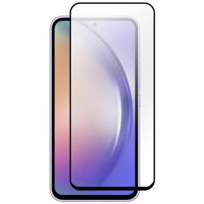 Samsung Galaxy A55 (A35) „Rurihai“ 9H Tempered Glass sustiprintos apsaugos juodas pilnai dengiantis apsauginis ekrano stiklas 2.