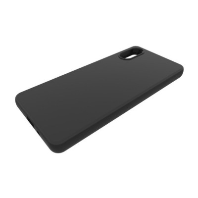 Sony Xperia 10 VI kõva silikoon (TPU) tagakaane must - ümbris | Priedai.lt