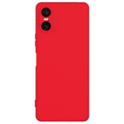 Sony Xperia 10 VI Shell kõva silikoon (TPU) tagakaane punane - ümbris | Priedai.lt