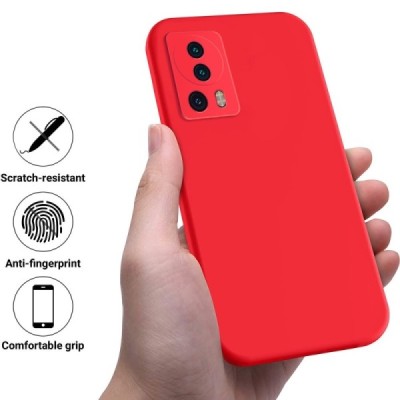 Xiaomi 13 Lite Shell kõva silikoon (TPU) tagakaane punane - ümbris | Priedai.lt