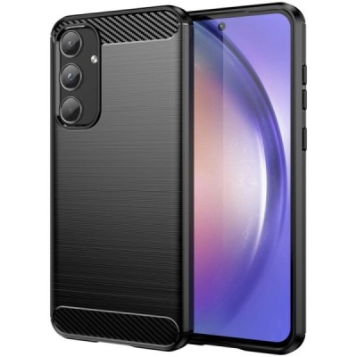 Samsung Galaxy A55 5G (SM-A556) "Carbon" kõva silikoon (TPU) tagakaane must - ümbris | Priedai.lt