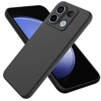 Xiaomi Redmi Note 13 Pro 5G / Poco X6 5G Shell kõva silikoon (TPU) tagakaane must - ümbris | Priedai.lt