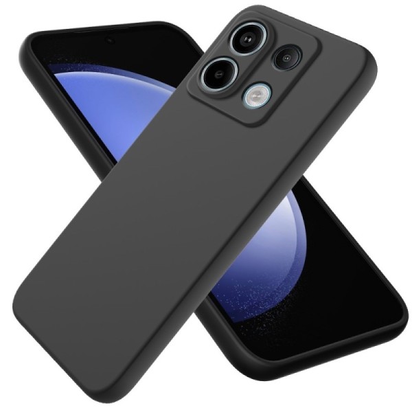 „Shell“ kõva silikoon (TPU) ümbris – must (Redmi Note 13 Pro 5G / Poco X6 5G)