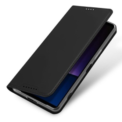 Sony Xperia 1 VI „Dux Ducis“ Skin nahk must kaaned - rahakott | Priedai.lt