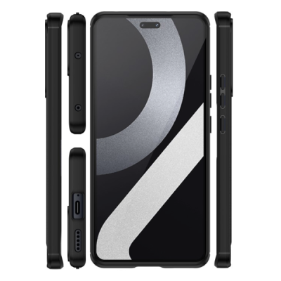 Xiaomi Lite 13 "Carbon" kõva silikoon (TPU) tagakaane must - ümbris | Priedai.lt