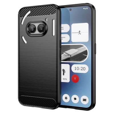 Nothing Phone 2a (2a Plus) "Carbon" kõva silikoon (TPU) tagakaane must - ümbris | Priedai.lt