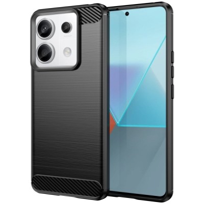 Xiaomi Redmi Note 13 Pro 5G / Poco X6 5G "Carbon" kõva silikoon (TPU) tagakaane must - ümbris | Priedai.lt