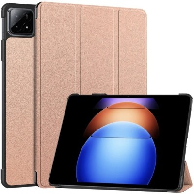 Xiaomi Pad 6S Pro ümberpööratav kuldne nahkümbris – raamat (kokkupandav) | Priedai.lt