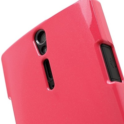 Mercury TPU kieto silikono rožinis Sony Xperia S dėklas - nugarėlė / Priedai.lt