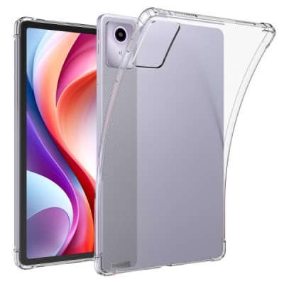Lenovo Tab M11 (TB330FU) tugevdatud kaitse kõva silikoon TPU läbipaistev ümbris - tagakülg | Priedai.lt