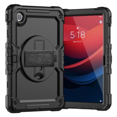 Lenovo Tab M11 (TB330FU) tugevdatud kaitse (360°) must korpus - tagakülg | Priedai.lt