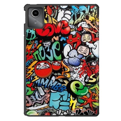 Lenovo Tab M11 (TB330FU) Street Art värviline ümbris - brošüür | Priedai.lt