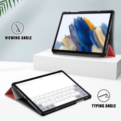 Samsung Galaxy Tab A11+ / A9+ nahk punane kaaned | Priedai.lt