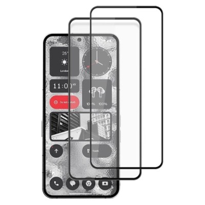 Nothing Phone 2 „Amorus“ täiustatud kaitse must täiskattega kaitseklaas | Priedai.lt