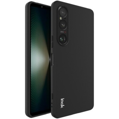 Sony Xperia 1 VI „Imak“ kõvast silikoonist TPU must ümbris - taga | Priedai.lt