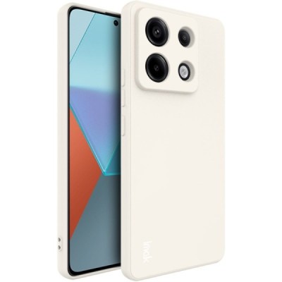 Xiaomi Redmi Note 13 Pro 5G (Poco X6 5G) „Imak“ kõva silikoonist TPU beež ümbris - taga | Priedai.lt