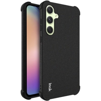Samsung Galaxy A55 5G (SM-A556) Imak tugevdatud kaitse kõva silikoon TPU must ümbris - tagakülg | Priedai.lt