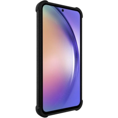 Samsung Galaxy A55 5G (SM-A556) Imak tugevdatud kaitse kõva silikoon TPU must ümbris - tagakülg | Priedai.lt