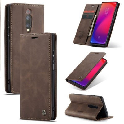 Xiaomi Mi 9T (Mi 9T Pro) CaseMe Retro tahke nahk kaaned - pruun | Priedai.lt