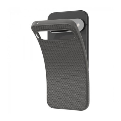 „Spigen“ Liquid Air Google Pixel 9 (Pixel 9 Pro) juodas kieto silikono dėklas | Priedai.lt