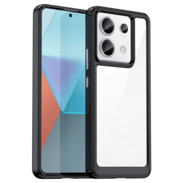 „Fashion“ kaaned - läbipaistev / must (Redmi Note 13 Pro 5G / Poco X6 5G)
