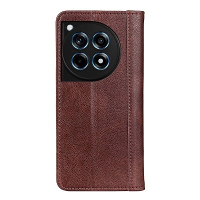 OnePlus 12R (Ace 3) pruun nahast klappkohver - magnetiga vihik | Priedai.lt