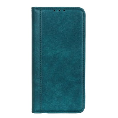 OnePlus 12R (Ace 3) roheline nahast klappkohver - magnetiga vihik | Priedai.lt