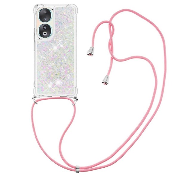 „Strap“ Shine Kõva silikoon (TPU) kaaned - läbipaistev (Honor 90)